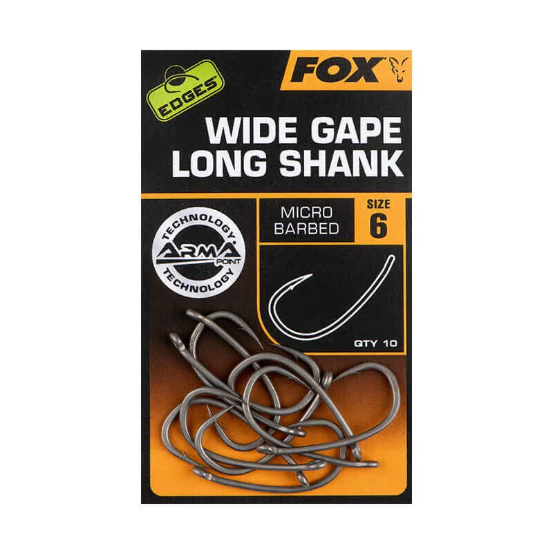 Hameçons Fox Edges Super Wide Gape Long Shank