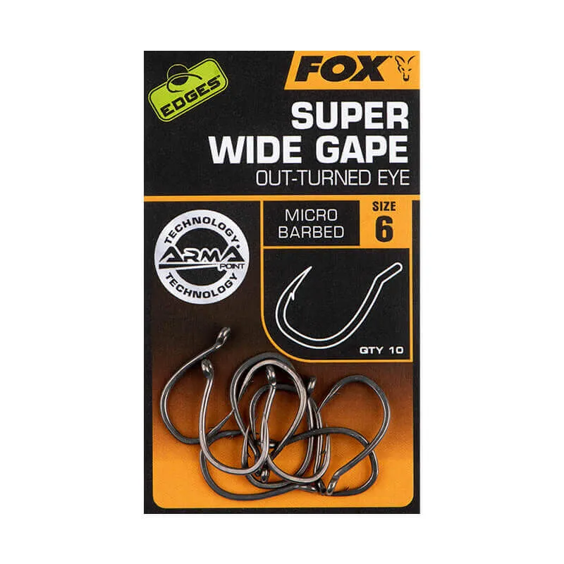 Hameçons Fox Super Wide Gape Out-Turned Eye