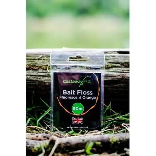 Fil Castaway Bait Floss Fluoro Blanc 50 m