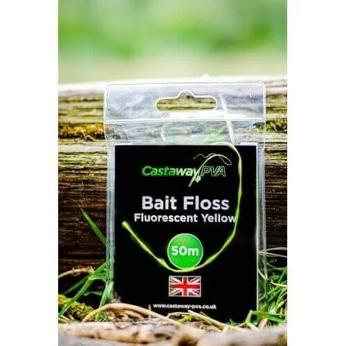 Fil Castaway Bait Floss Fluoro Jaune 50 m