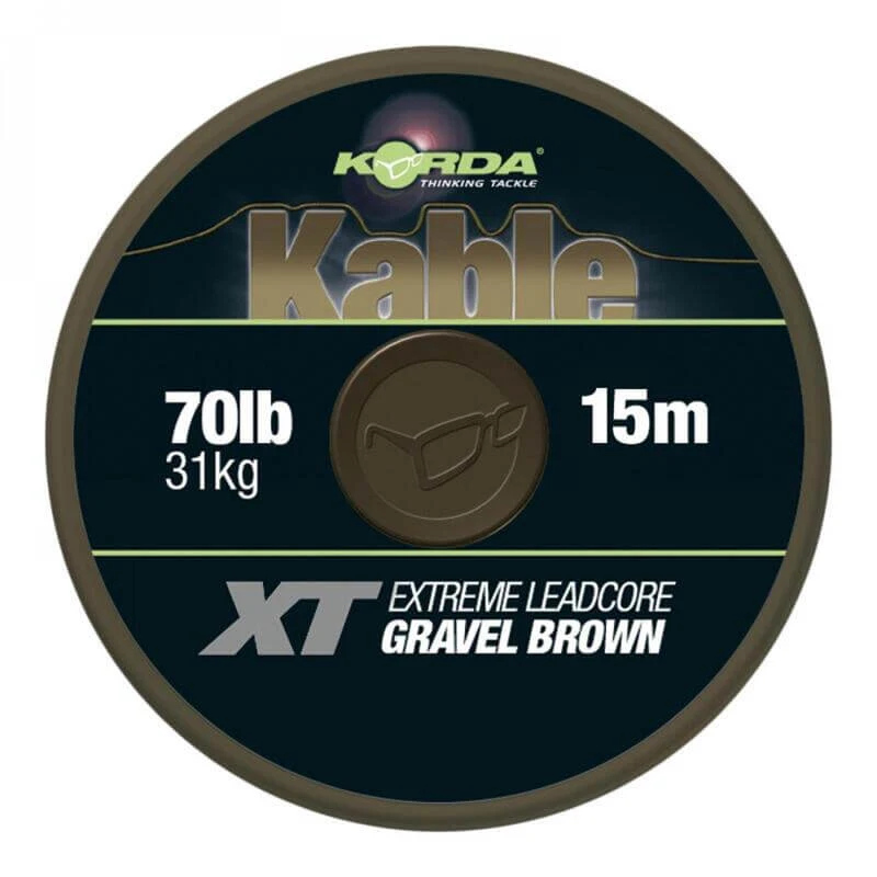 Leadcore Korda Kable Brown 70 lb / 15 m