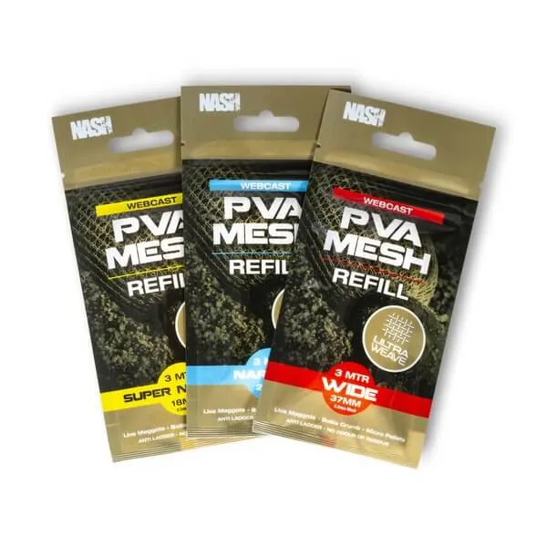 Recharge de Filet Soluble PVA de 18 mm Nash Ultra Weave Super Narrow