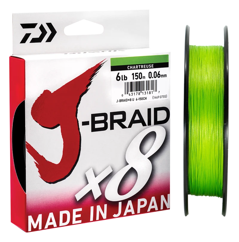 J-Braid 8 - Chartreuse Line