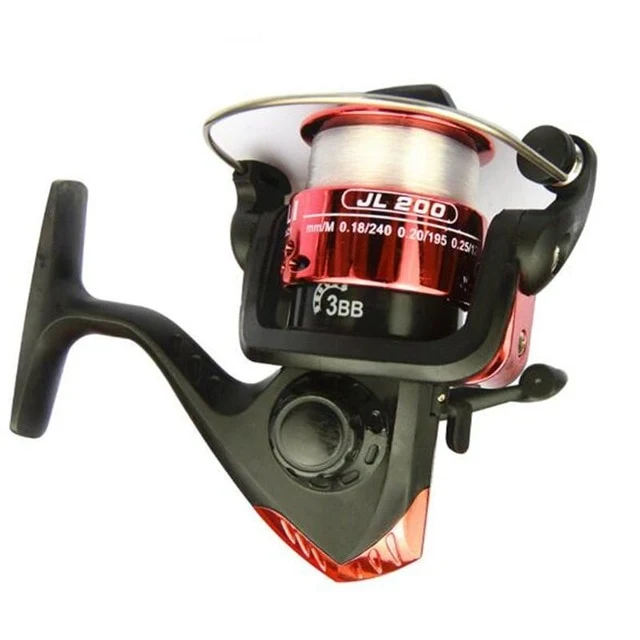 Mounchain 3 axis Fishing Reel Aluminum Body Spinning Reel 5.2:1 Speed Ratio Left/Right Hand Fishing Wheel 40M Fishing Line whee