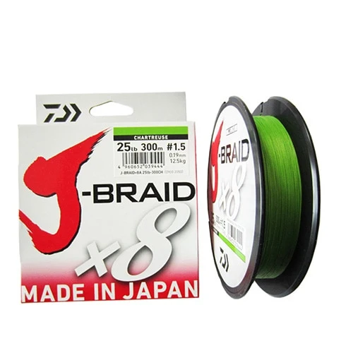 Daiwa 100% Original J-BRAID X8 150M 8 Braided Fishing Line Monofilament Fishing Line 10-60LB Made in Japan Pesca