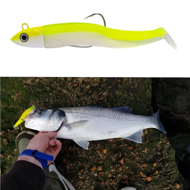 Hunthouse black minnow 25g 40g 60g 120g fishing lure soft pike lure leurre souple shad peche iscas artificiais silicone lure