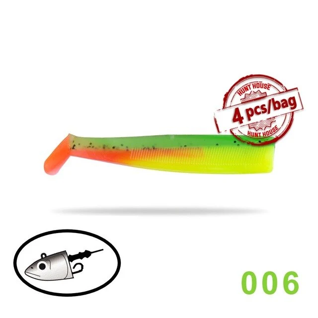 Hunthouse black minnow 25g 40g 60g 120g fishing lure soft pike lure leurre souple shad peche iscas artificiais silicone lure