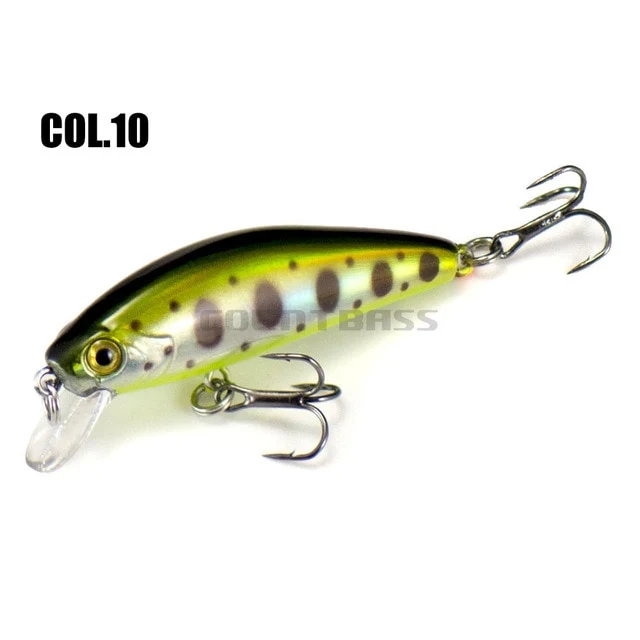 50mm 6.8g Countbass Sinking Minnow Wobblers Lures for Fishing, Fixed Weight Trout Fishing Bait Jerkbait Crankbait