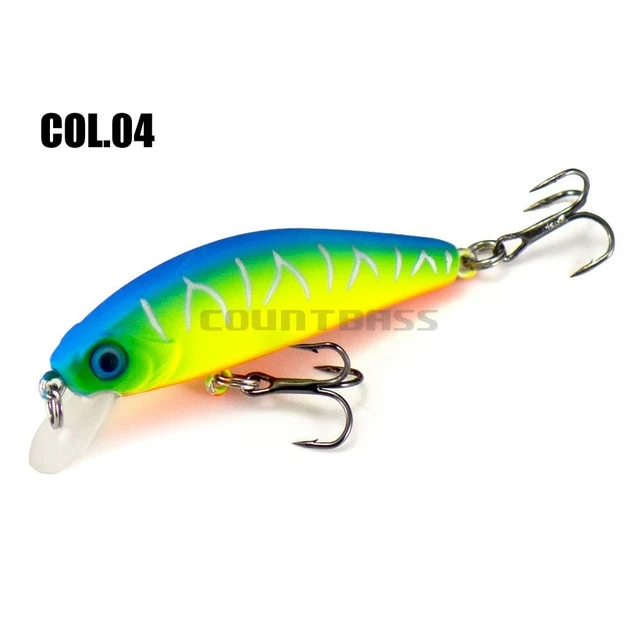 50mm 6.8g Countbass Sinking Minnow Wobblers Lures for Fishing, Fixed Weight Trout Fishing Bait Jerkbait Crankbait