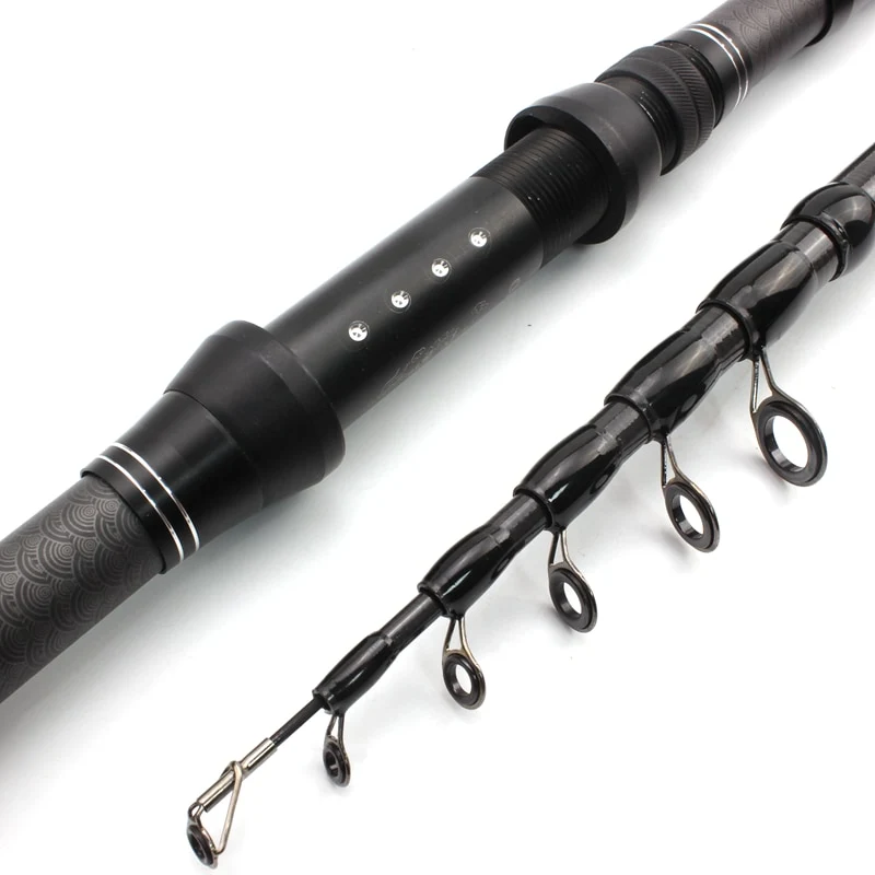 1.8m 2.1m 2.4m 2.7m 3.0m Carbon Fiber Telescopic Fishing Rod Portable Spinning Rod and Spinning Reels Multifunction set