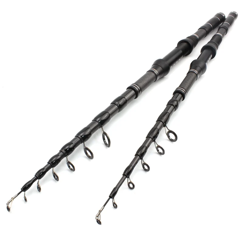 1.8m 2.1m 2.4m 2.7m 3.0m Carbon Fiber Telescopic Fishing Rod Portable Spinning Rod and Spinning Reels Multifunction set