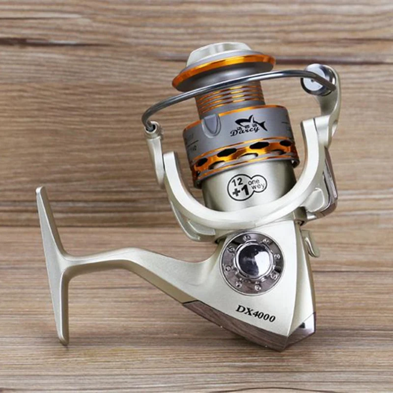 2019 New Fishing coil Wooden handshake 12+ 1BB Spinning Fishing Reel Professional Metal Left/Right Hand Fishing Reel Wheels