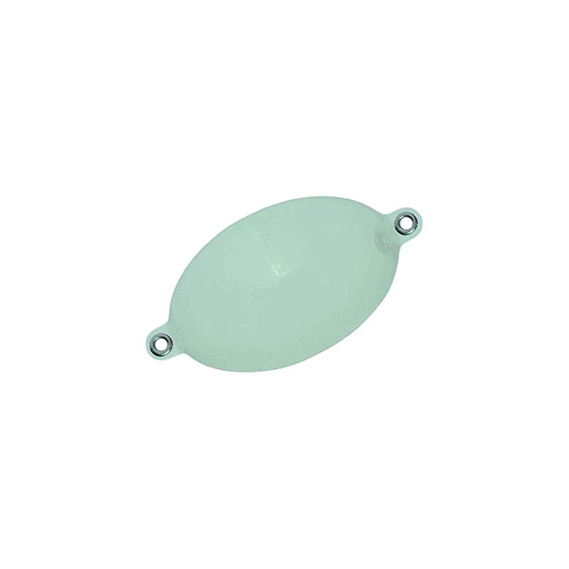 Buldo Pack of 10 Oval Floats with Eyelets Blanc