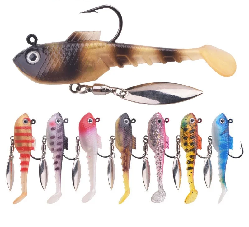 Leurre Souple – 7 cm / 11,5 g – Cuillère Tournante & Nage Réaliste