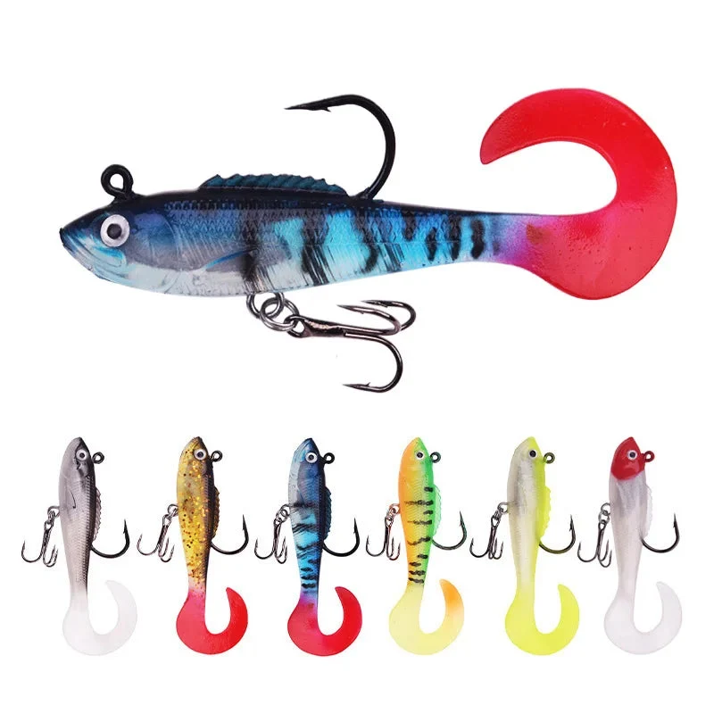 Leurre Souple Jig 6 cm – 4 g curl tail