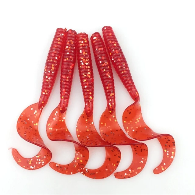 Leurre souple Twist 5Pcs/lot 8cm 4.3g