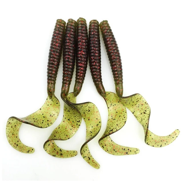 Leurre souple Twist 5Pcs/lot 8cm 4.3g