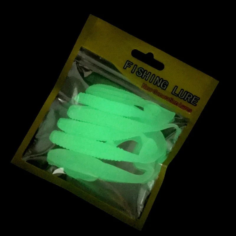 Leurre souple fluorescent 6pcs/lot
