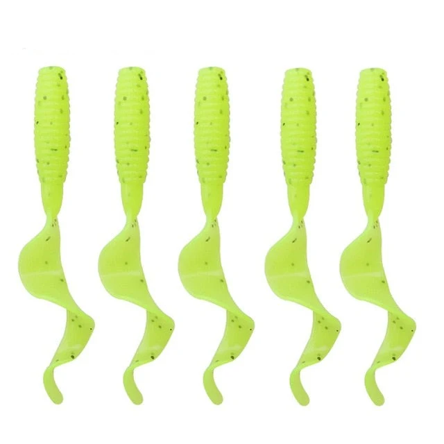 Leurre souple parfumés x5 - Nage + attractant