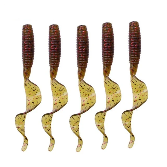 Leurre souple parfumés x5 - Nage + attractant