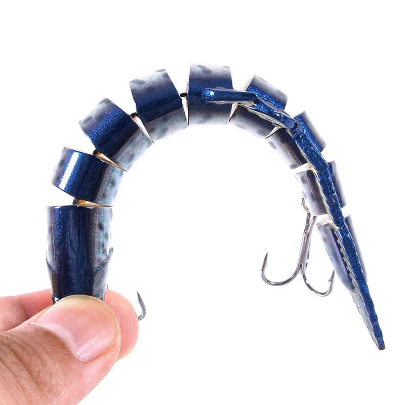 Leurre Articulé Réaliste 14 cm – Nage Sinueuse pour Brochet/Sandre