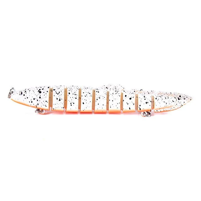 Leurre Articulé Réaliste 14 cm – Nage Sinueuse pour Brochet/Sandre
