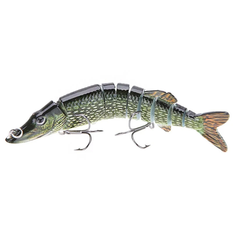Leurre Articulé Réaliste 12,5 cm – Brochet/Sandre – Nage Naturelle & Hameçons Inox