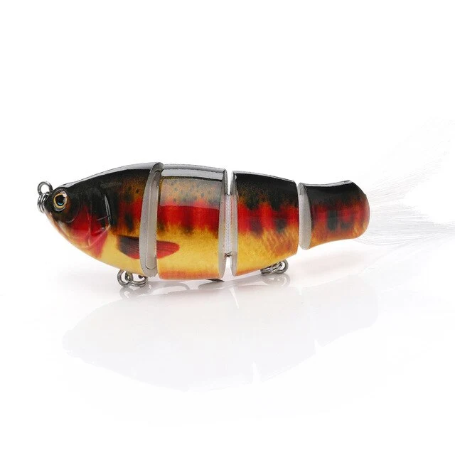 VTAVTA 8cm 17g Naufrage Wobbler Leurres De Pêche Appât Artificiel Swimbait Crankbait Pêche Leurre Dur Appât En Plastique Souple Queues