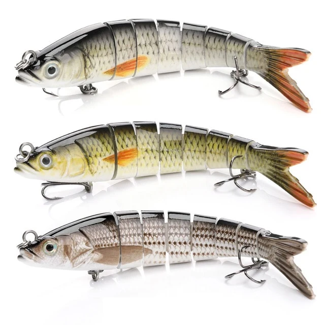 VTAVTA 1/3/6 pièces leurre de pêche 14cm 23g appâts artificiels durs 8 Segments brochet ensemble de leurres