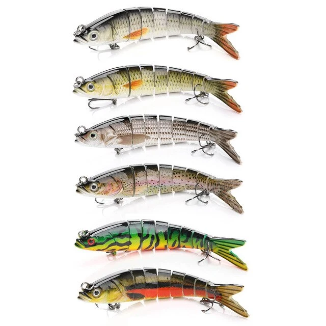 VTAVTA 1/3/6 pièces leurre de pêche 14cm 23g appâts artificiels durs 8 Segments brochet ensemble de leurres