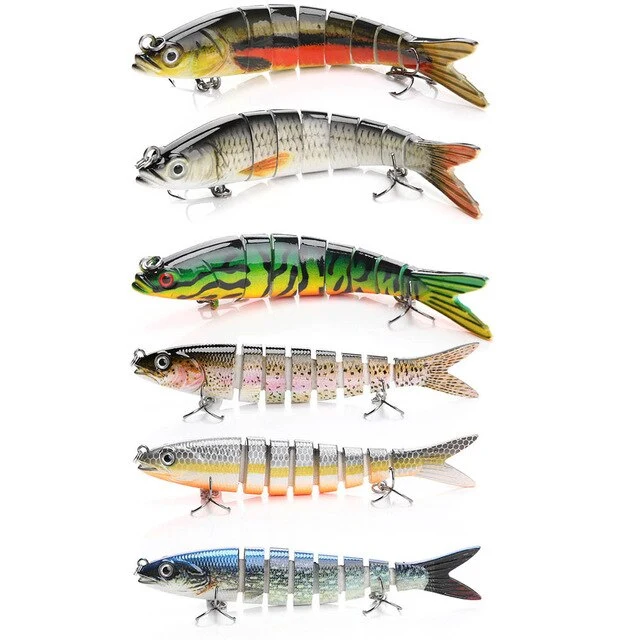 VTAVTA 1/3/6 pièces leurre de pêche 14cm 23g appâts artificiels durs 8 Segments brochet ensemble de leurres