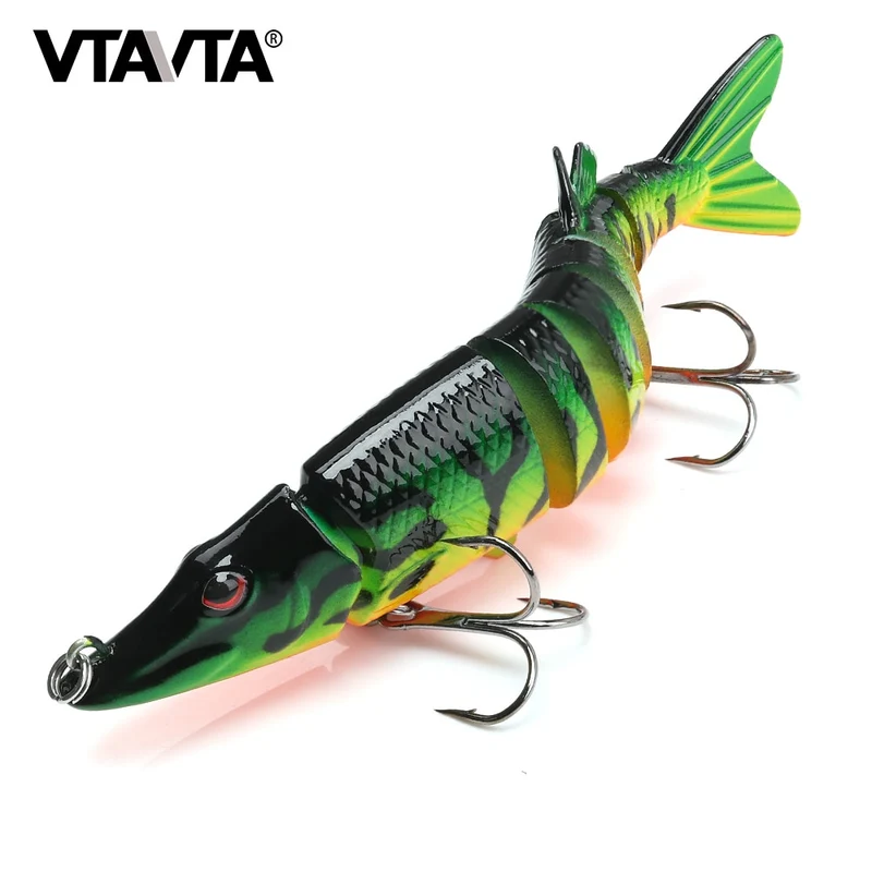 VTAVTA appât artificiel pour brochet appât multi-jointed 12.5cm 20g leurres réalistes pour pêche Wobblers leurres de pêche en mer