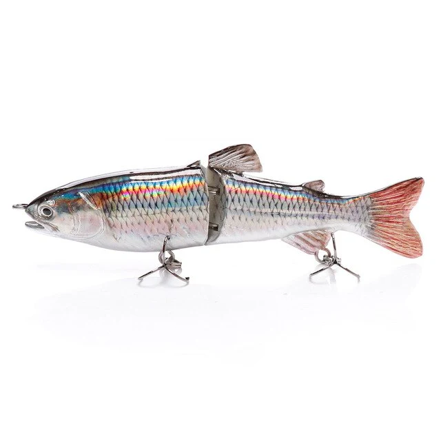 VTAVTA 12cm 23g naufrage Wobblers leurre de pêche truite réaliste 2 segments manivelle appât artificiel dur brochet pêche nageur