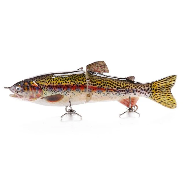 VTAVTA 12cm 23g naufrage Wobblers leurre de pêche truite réaliste 2 segments manivelle appât artificiel dur brochet pêche nageur
