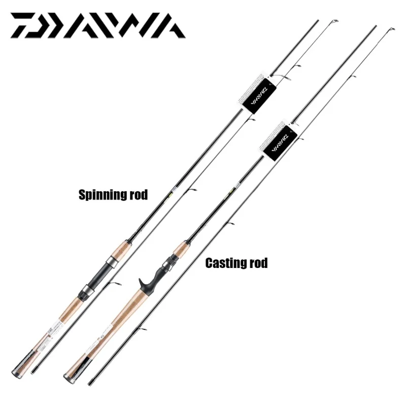 Original DAIWA CROSSFIRE 662MFB filature coulée canne à pêche Action rapide M MH puissance 1.98 2.13M aluminium carbone canne à pêche
