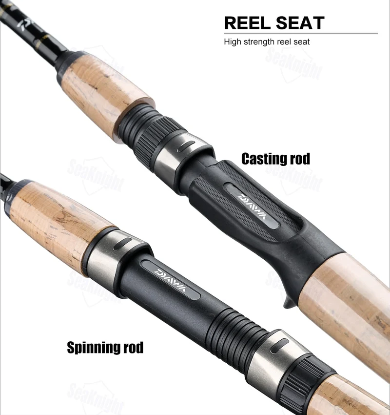 Original DAIWA CROSSFIRE 662MFB filature coulée canne à pêche Action rapide M MH puissance 1.98 2.13M aluminium carbone canne à pêche