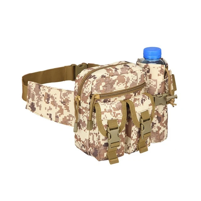 Outdoor Military Tactical Shoulder Bag Waterproof Oxford Molle Fishing Bags Hiking Pouch Kettle Bag Bolsillo Waist Pack Bag