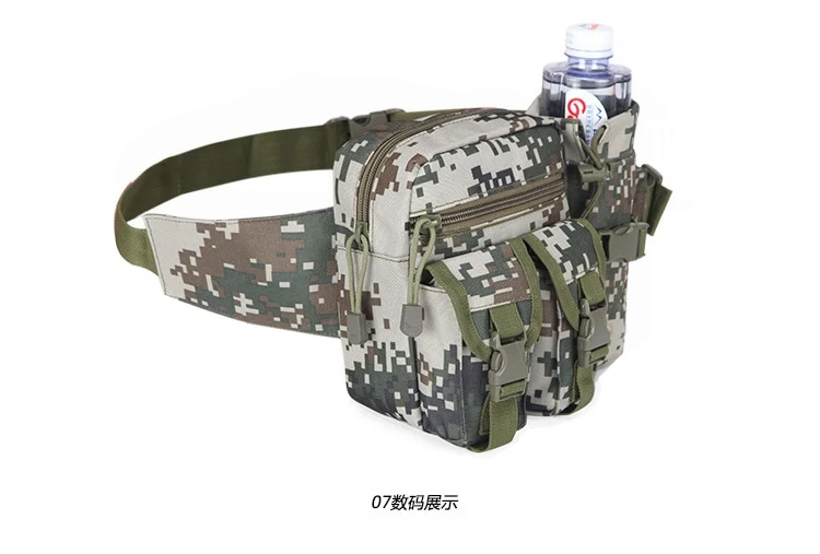 Outdoor Military Tactical Shoulder Bag Waterproof Oxford Molle Fishing Bags Hiking Pouch Kettle Bag Bolsillo Waist Pack Bag