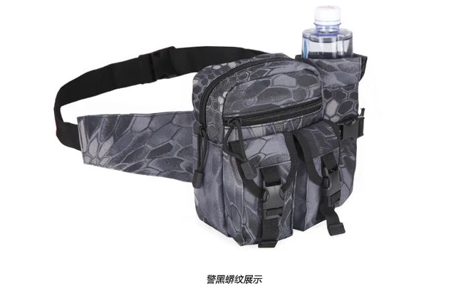 Outdoor Military Tactical Shoulder Bag Waterproof Oxford Molle Fishing Bags Hiking Pouch Kettle Bag Bolsillo Waist Pack Bag