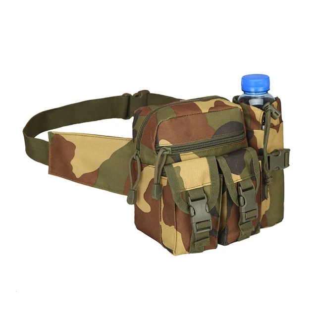 Outdoor Military Tactical Shoulder Bag Waterproof Oxford Molle Fishing Bags Hiking Pouch Kettle Bag Bolsillo Waist Pack Bag