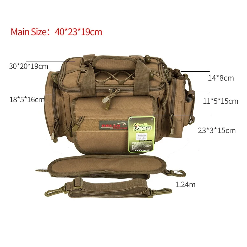 Dream Fishing Large Capacity Fishing Bag 40*23*19cm