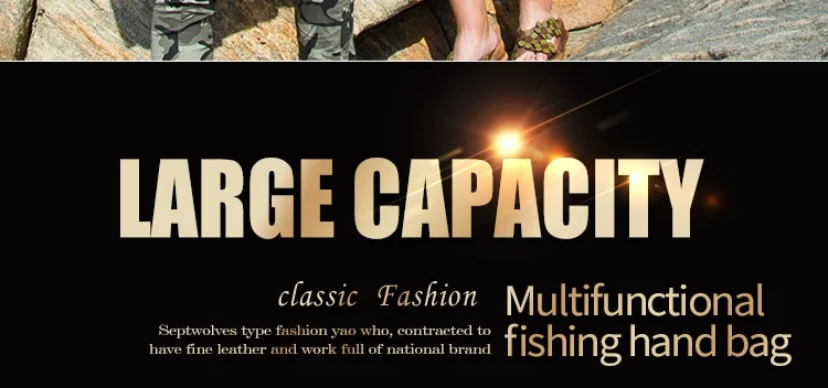 Dream Fishing Large Capacity Fishing Bag 40*23*19cm