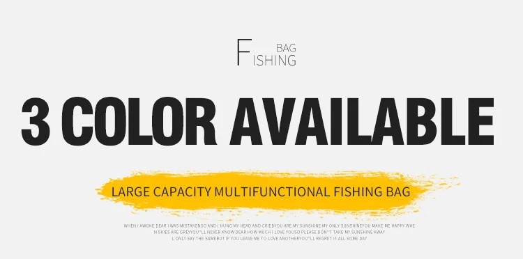 Dream Fishing Large Capacity Fishing Bag 40*23*19cm