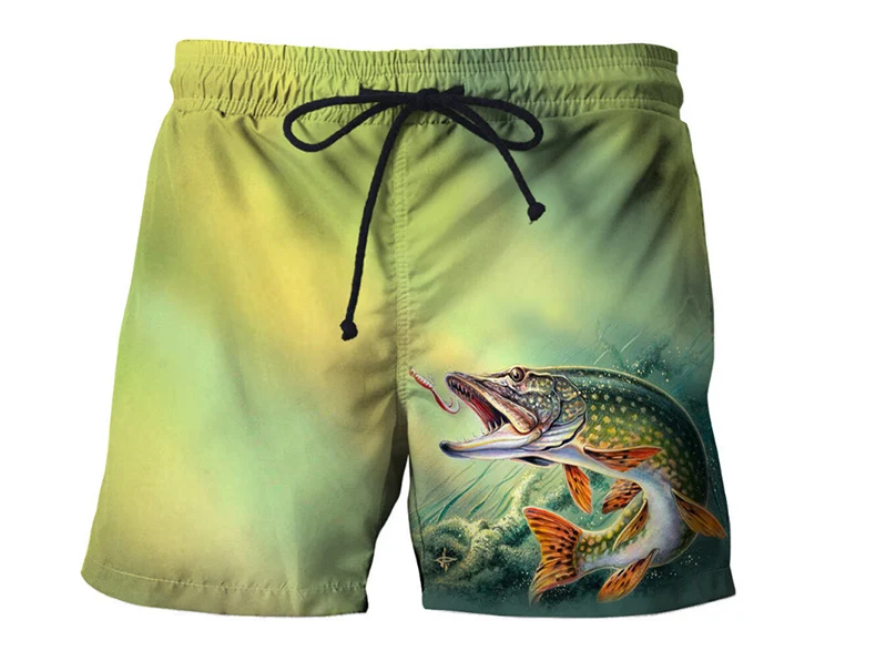 Summer Men Fishing Clothing Set Short Sleeve Fishing Round Shirt and Shorts Outdoor Leisure T-shirt Fishing Clothes Shirt Pants