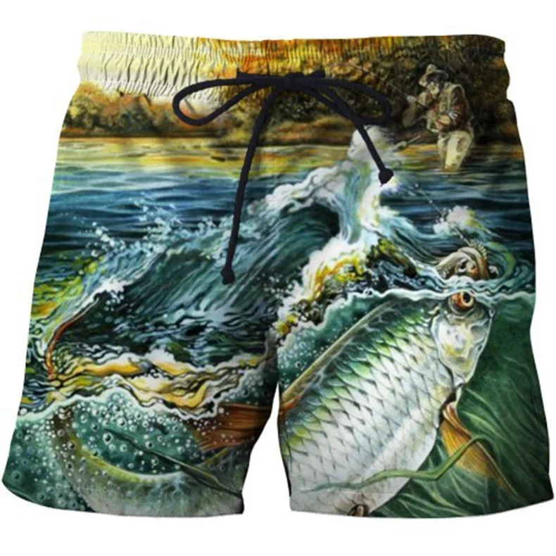 Summer Men Fishing Clothing Set Short Sleeve Fishing Round Shirt and Shorts Outdoor Leisure T-shirt Fishing Clothes Shirt Pants