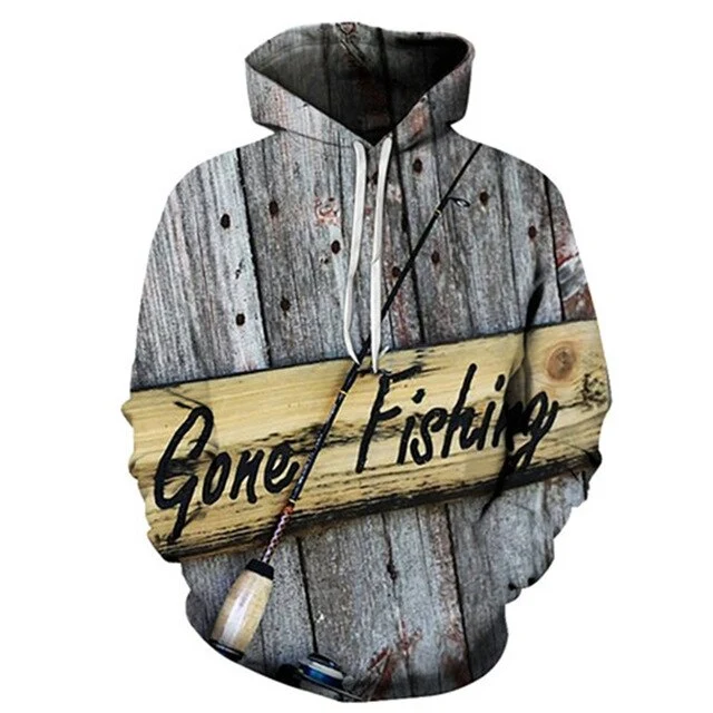 Unisex Autumn And Winter Clothing 3D Printing Hoodie Casual Sports Hoodie Shirt Long-sleeved Hoodie Print Fish Boat Hoodie