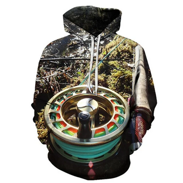 Unisex Autumn And Winter Clothing 3D Printing Hoodie Casual Sports Hoodie Shirt Long-sleeved Hoodie Print Fish Boat Hoodie