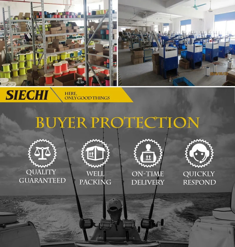 SIECHI 8 Strands 1000M 500M 300M PE Braided Fishing Line tresse peche
