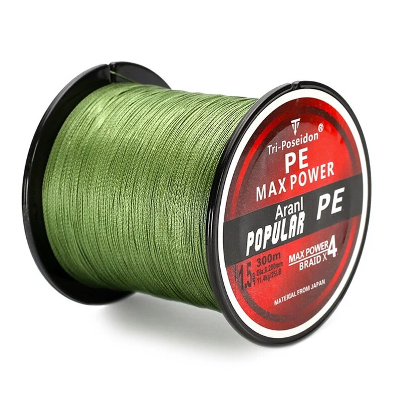 300M HOT SALE 4 Strands Multifilament PE Fishing Line 8 - 60 LB 4