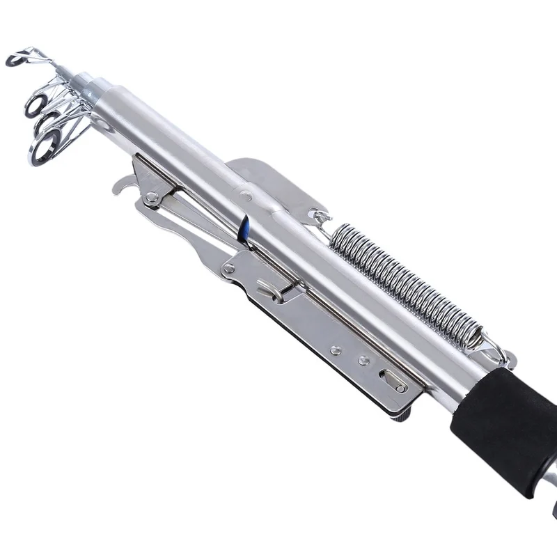 Automatic Fishing Rod High Quality Fish Pole 1.8M 2.1m 2.4m 2.7m Sea River Lake Stainless Steel Fishing Rod spinning telescopic